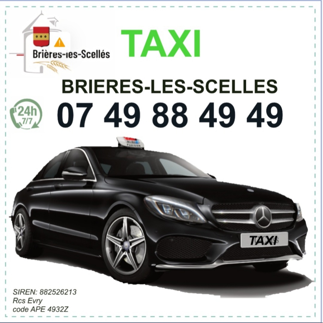 Taxi Brières-les-Scellés - Mercedes professionnelle